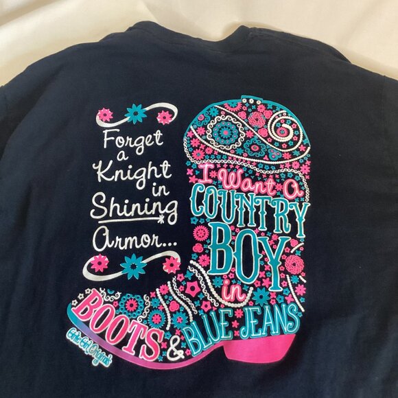 Girlie Girl Originals Black Graphic Tee Women’s L – Affirmation Head, Empowermen - Picture 2 of 4